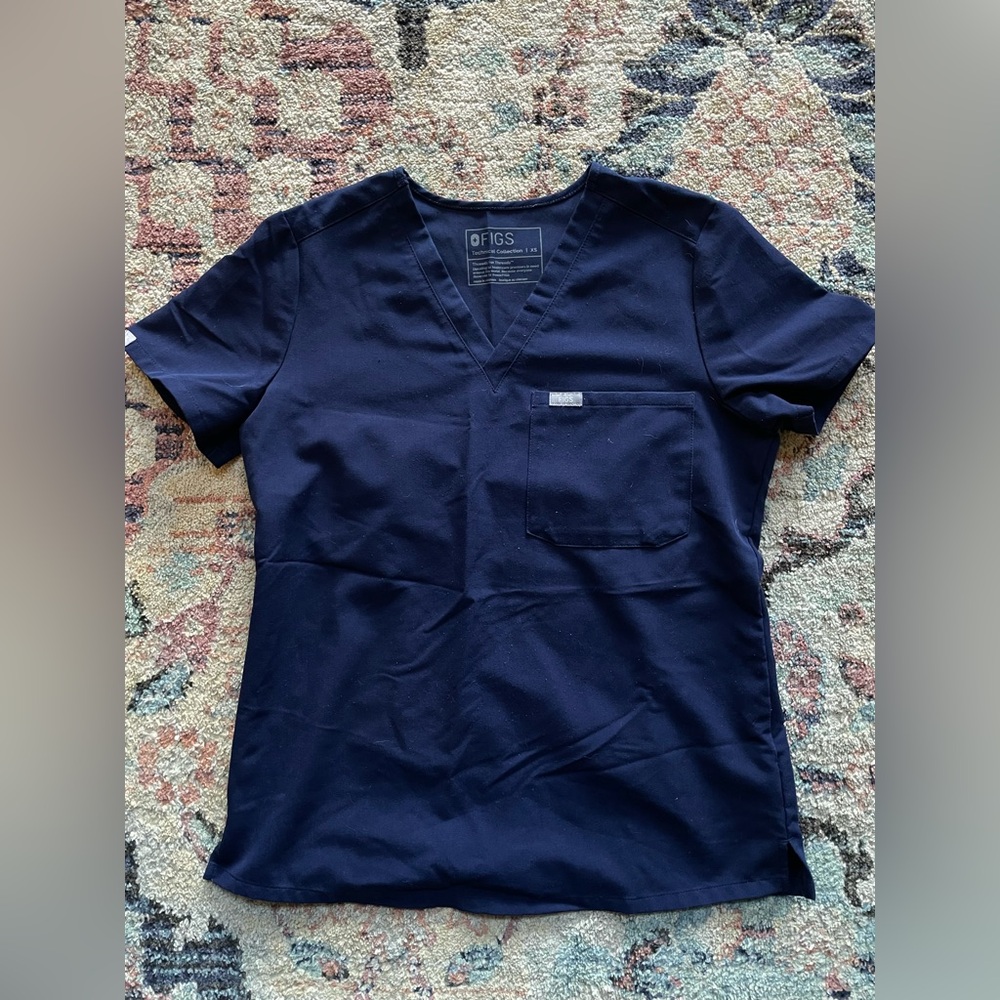 Figs Technical Collection Deep Blue Scrub Top
